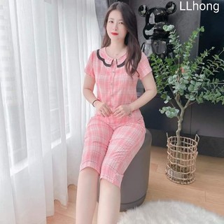 (Bunnysky) Đồ bộ mặc nhà lửng đơn giản mà đẹp