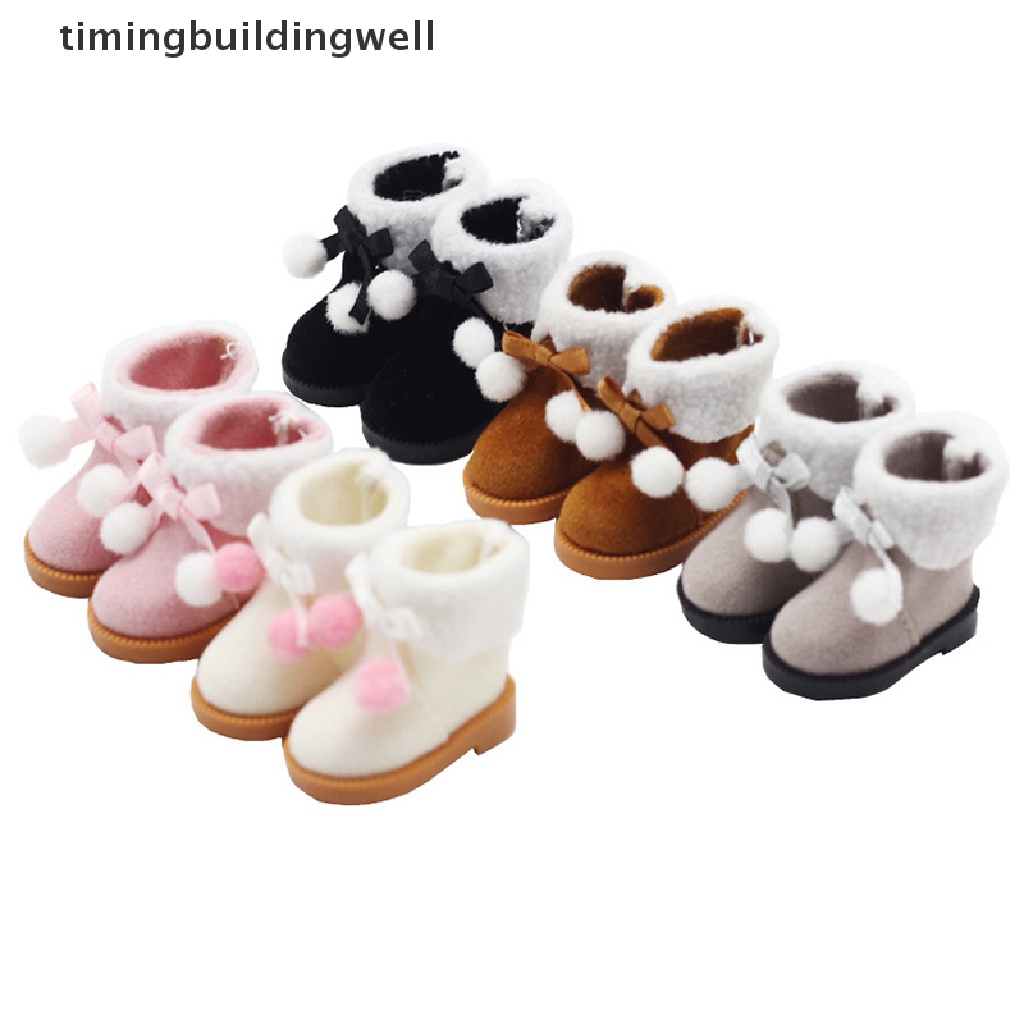 Giày Boot Đi Tuyết Mùa Đông Cho Búp Bê 3.2 * 1.6CM 1 / 8 Bjd