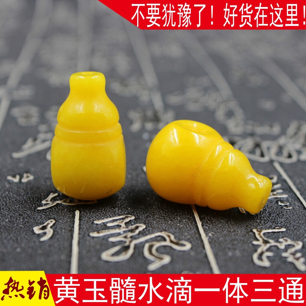 Bán Sỉ Hạt Dầu Gà Con Ong Giọt Nước Vàng Chalcedony DIY