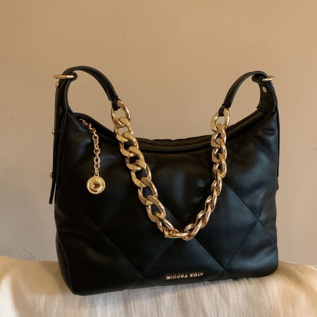 Túi Đeo Chéo xMiocra koly Paris Đính Kim Cương Giả Phong Cách Retro Mùa Thu Đông Cho Nữ