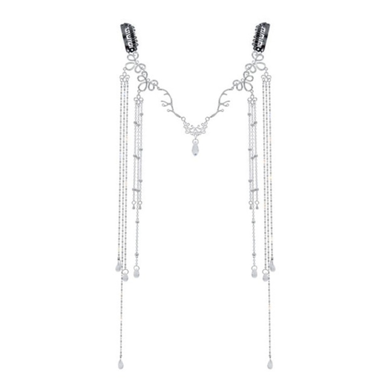 Trâm Cài Tóc Dáng Dài Đính Đá Pha Lê Hình Giọt Nước Phong Cách Trung Hoa Cổ Điển Cho Nữ