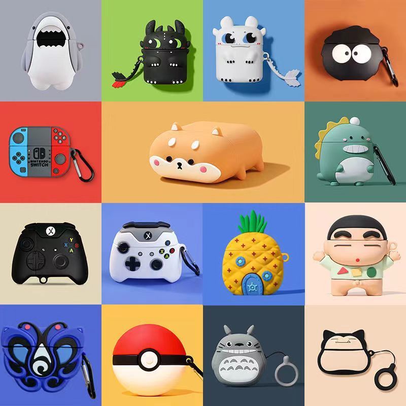 Vỏ Bảo Vệ Hộp Sạc Tai Nghe Remax CozyBuds 2E Mềm Họa Tiết Chú Cún / Khủng Long Nhỏ Dễ Thương