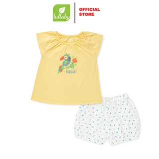 LULLABY - NH145V - Bộ bé gái cổ chun