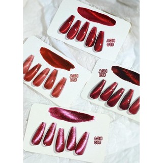 Sơn Gel AS RED | Mắt Mèo 5D RUBY Đỏ Sang Trọng | Mã AGH