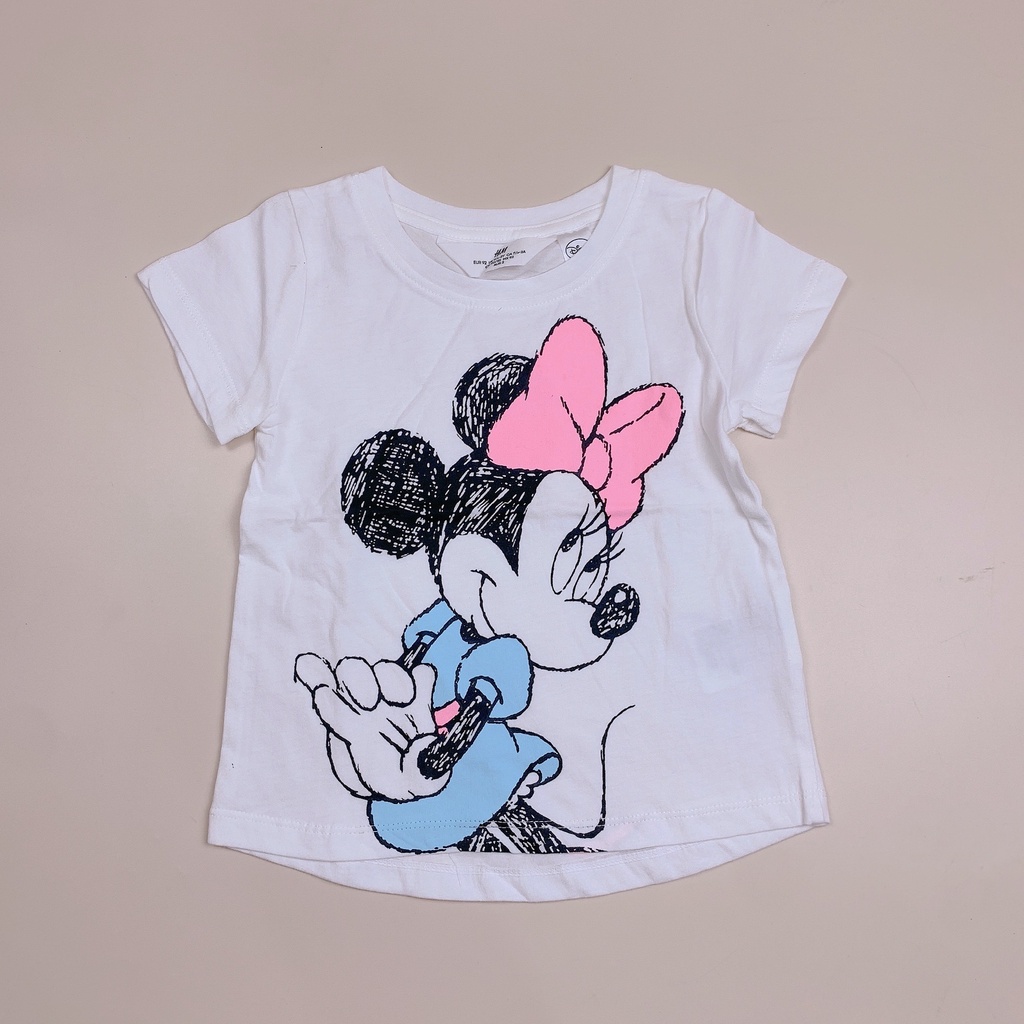 Áo cotton HM hoạt hình nhiều mẫu BG size 2-10y - Bảng màu 1