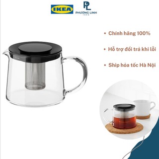 Ấm trà thuỷ tinh riklig ikea