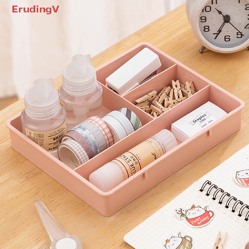 Hộp Đựng Đồ Để Bàn Nhiều Ngăn Xếp Chồng Được Mới [ErudingV]