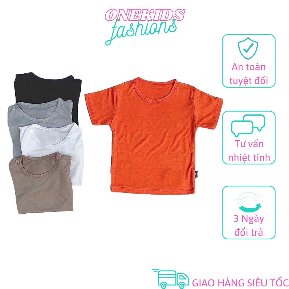 Áo Thun Lạnh Trơn Basic Cho Bé Từ 8-18kg