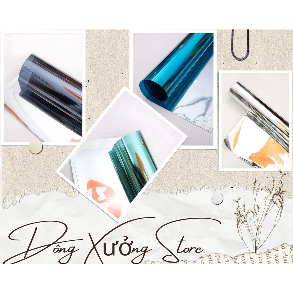 (SIEURE) Decal Chống Nắng - Phim Cách Nhiệt Đài Loan Có Phản Quang, Sẵn Keo, Khổ Rộng 1m