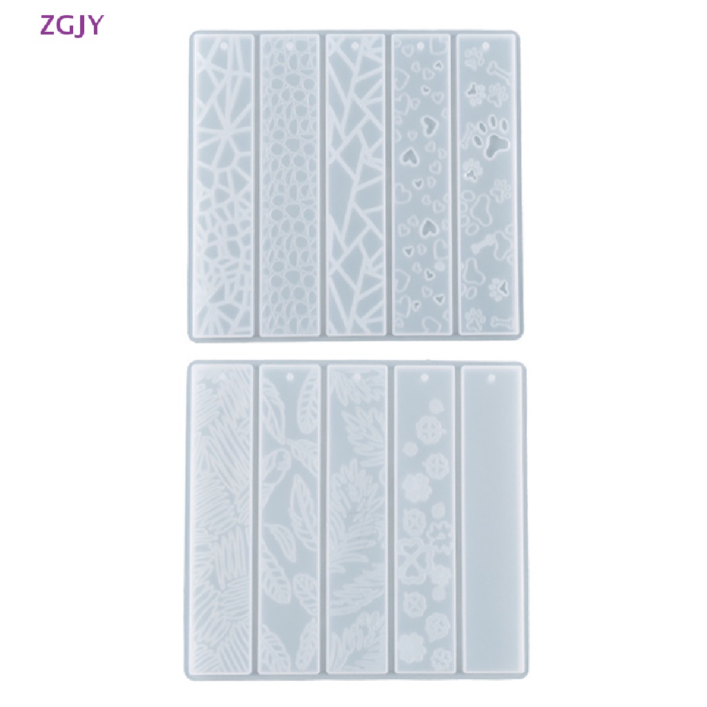 Khuôn Silicon Làm Đánh Dấu Trang Sách Hình Chữ Nhật / Hoa / Móng Vuốt Mèo Bằng Epoxy Pha Lê DIY Mới