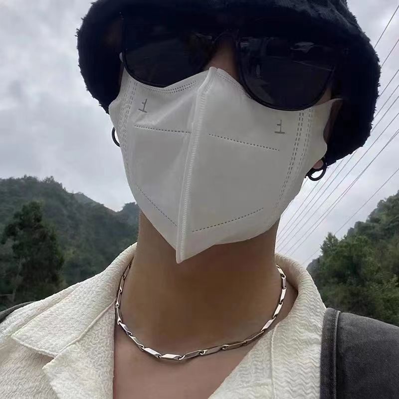 Vòng cổ Thép Titan Không Phai Màu Phong Cách Hip Hop Cho Nam Và Nữ