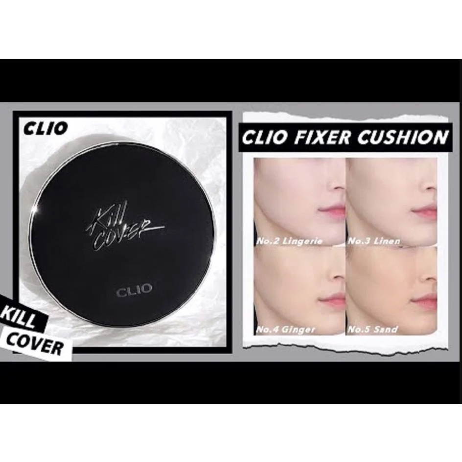 Phấn Nước Clio Kill Cover Fixer - FounWear Cushion All New SPF 50+ 15g
