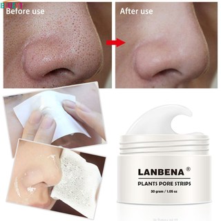 Lanbena mặt nạ tẩy mụn đầu đen mụn đầu trắng mặt nạ lột mặt miếng lột mũi trị mụn làm sạch sâu bluey1