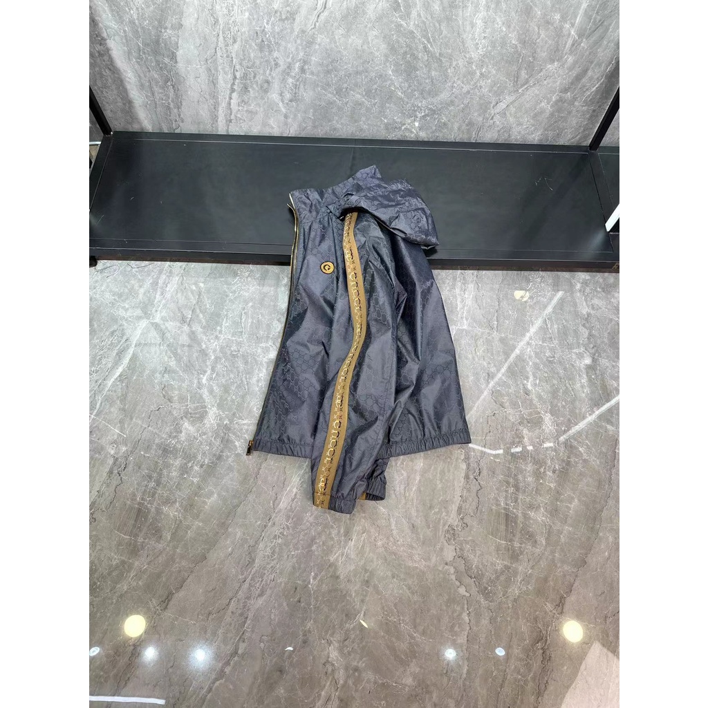 Áo khoác gió nam thời trang cao cấp Gucci GC GG họa tiết độc đáo, phong cách thời thượng