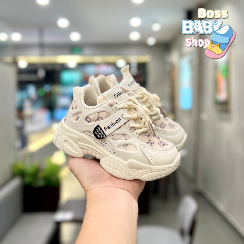 Giày Thể Thao Cho Bé Trai Bé Gái Từ 4 - 12 Tuổi Vải Lưới Thoáng Khí Kháng Khuẩn êm chân Năng Động