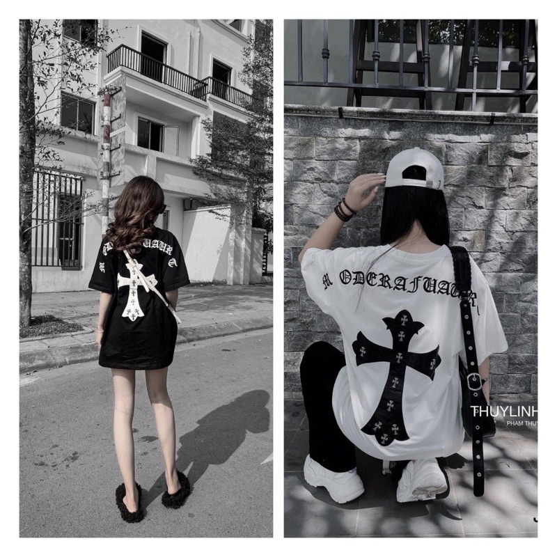 Áo phông cotton chữ Thập in 2 mặt —- Bongstore M54- | BigBuy360 - bigbuy360.vn