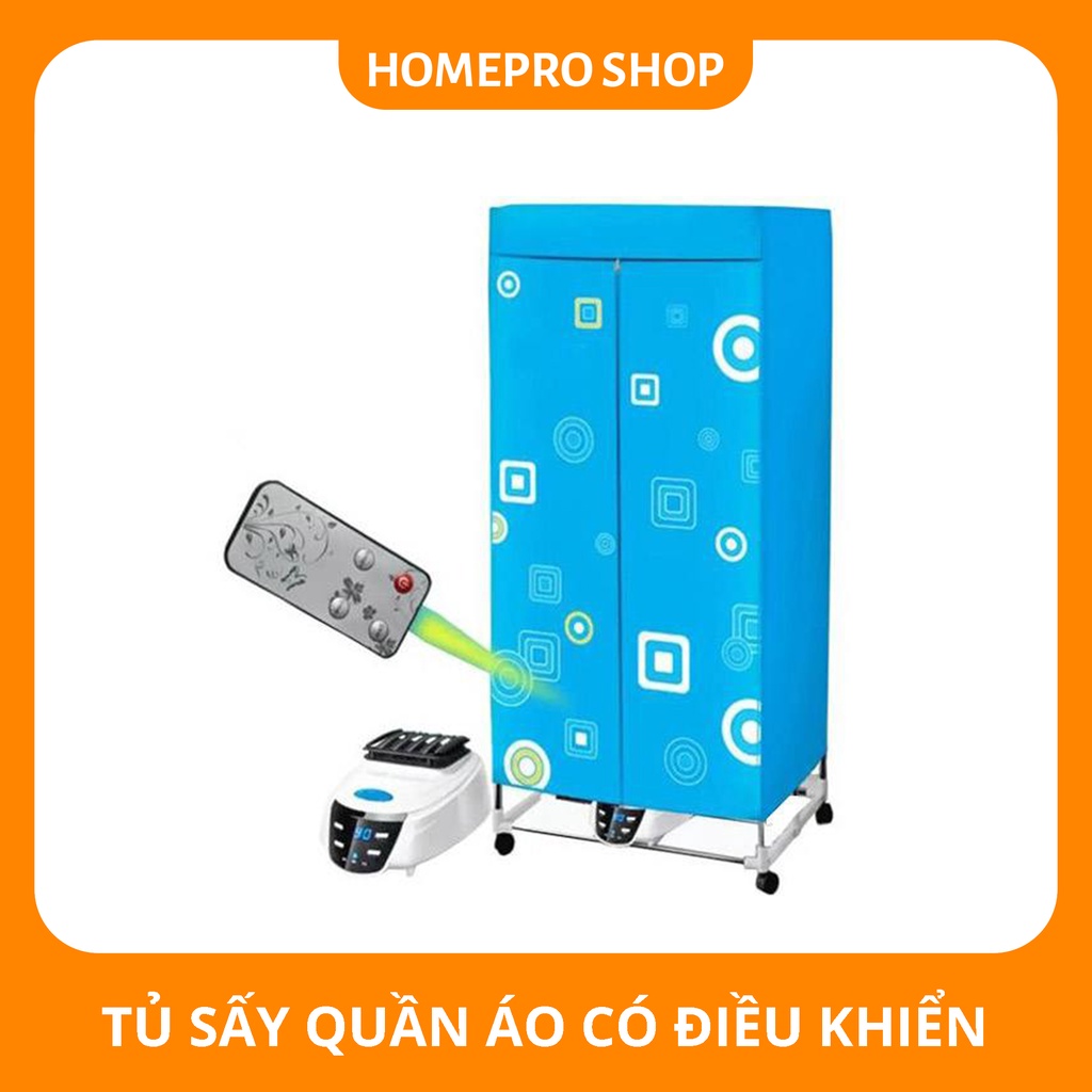 Tủ Sấy Quần Áo 2 Tầng Điều Khiển Từ Xa