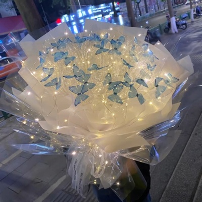 Set tự làm bó hoa bướm phát sáng - DIY