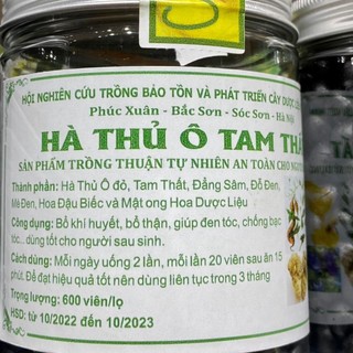 HÀ THỦ Ô TAM THẤT (LỌ 600 VIÊN )