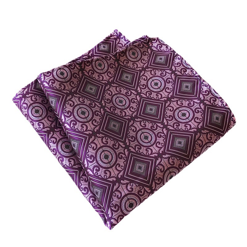 Khăn lau tay EFAN bỏ túi hình vuông màu trơn 25x25cm kiểu doanh nhân mới