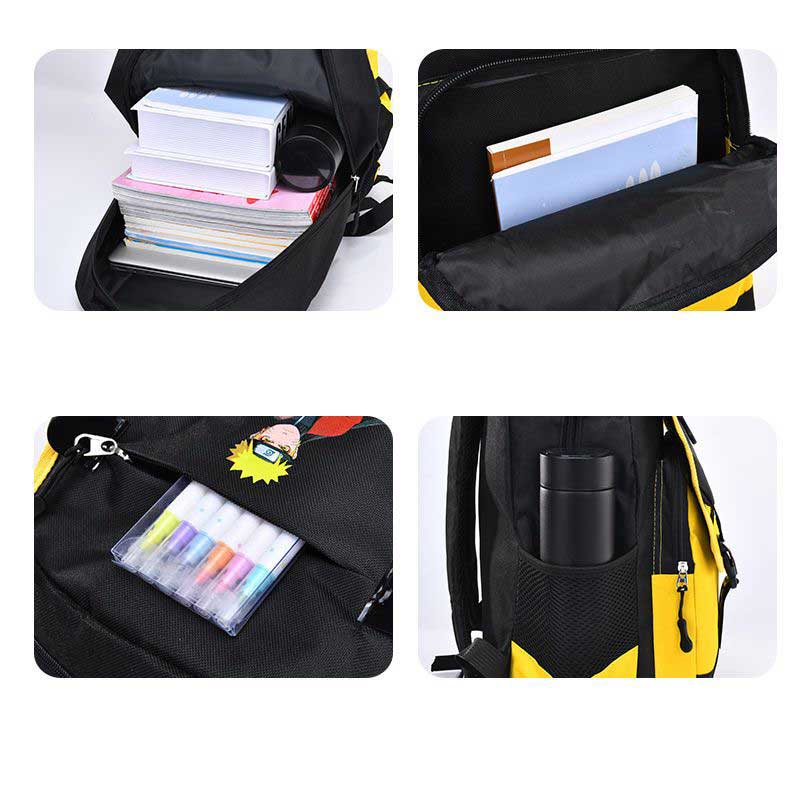 Ba Lô Đi Học Họa Tiết Hoạt Hình Naruto Kakashi Ferret God Cho Bé Trai Lớp 1-9