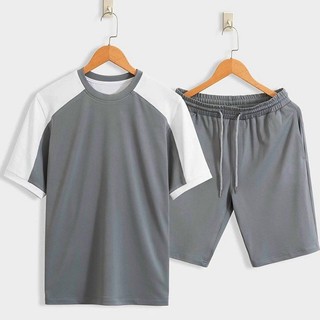 Bộ quần áo thể thao nam vải cotton cá sấu