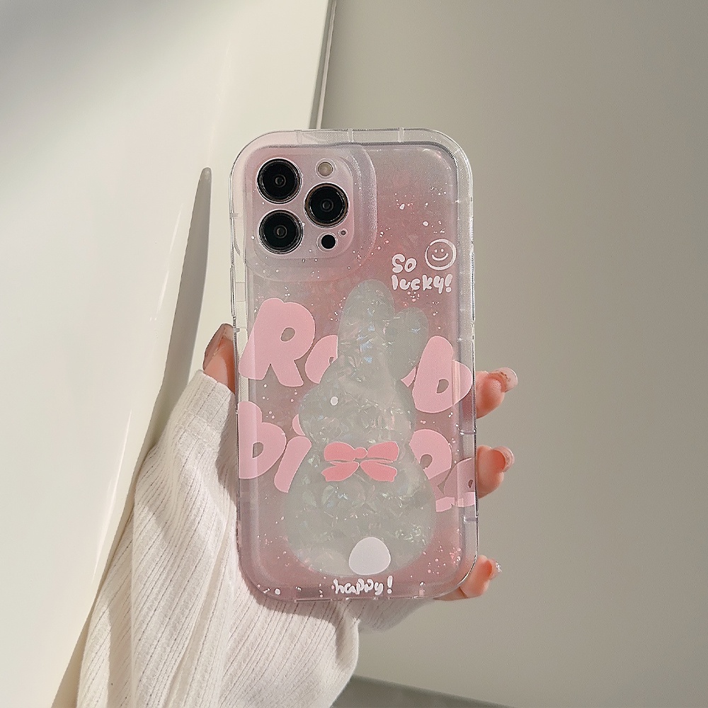 Ốp Điện Thoại Chống Sốc In Hình Thỏ Cho iPhone 14 14pro 14plus 13 13mini 13pro 13prm 12 7Plus 8Plus Xr XS 13 12mini Pro Max