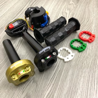 Combo cùm tăng tốc Domino + cùm công tắc Fz + bao tay Daytona