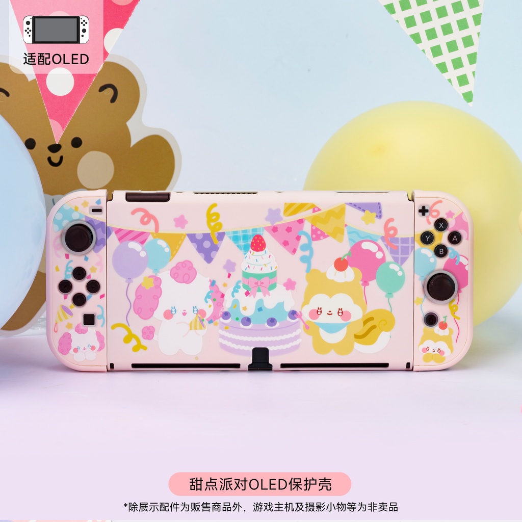 Ốp Bảo Vệ Máy Chơi Game Nintendo Switch Hình Chú Chó / Gấu Dễ Thương