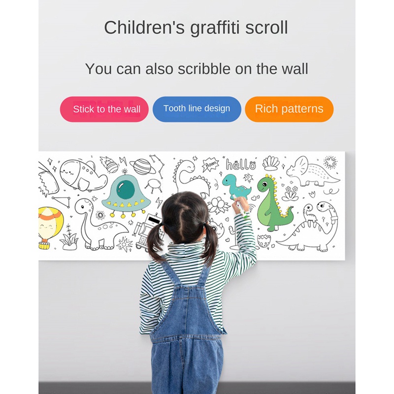 Bộ 3 Cuộn Giấy Tô Màu Sắc Cho Bé