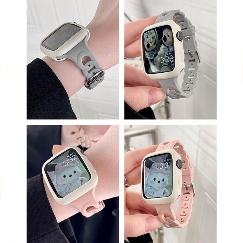 Dây Đeo Silicone Cho Đồng Hồ Thông Minh iWatch Ultra 49mm 44mm 40mm 45mm 41mm 42mm 38mm 7 se 3 4 5 6 8