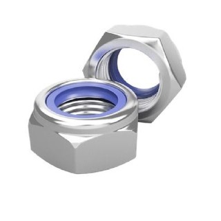 Đai ốc hãm m6 inox sus201 - tán keo - đai ốc keo - din 985 / din en iso 10511