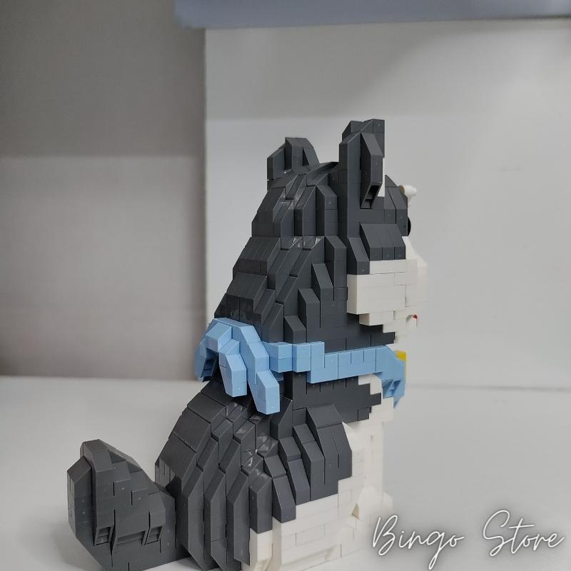 MÔ HÌNH LẮP RÁP CHÓ HUSKY 796 CHI TIẾT CỰC HẤP DẪN