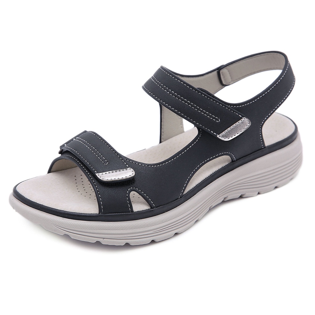 Giày Sandal Thể Thao Đế Xuồng Dày Dặn Siêu Nhẹ Size 41-42 Thời Trang Cho Nữ