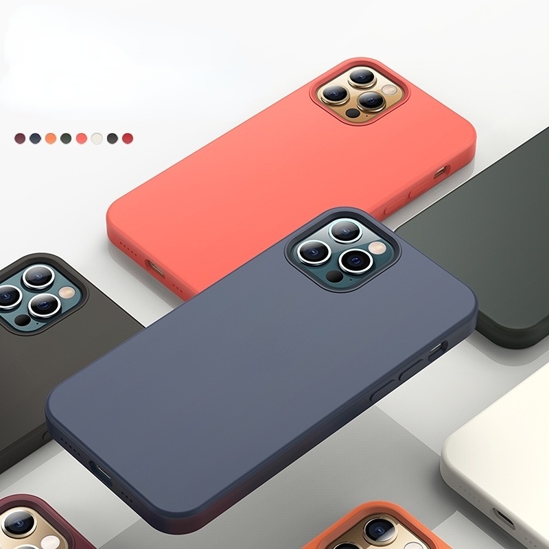 Ốp Điện Thoại Silicon Có LOGO Hoạt Hình Cho IPhone 12 Pro Max Mini 12
