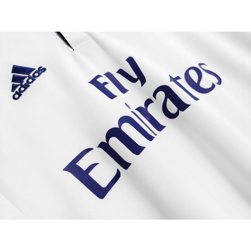 Áo Bóng Đá Ngắn Tay Phong Cách Retro Real Madrid 2016 / 17