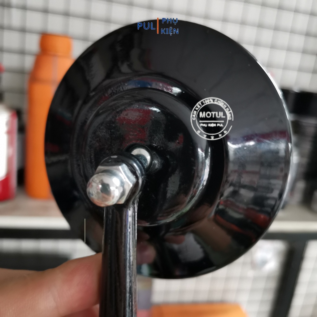 Gương chiếu hậu tròn cầu lồi góc nhìn rộng chân 10li thuận cho xe máy Wave AB SH SH Mode Airblade...