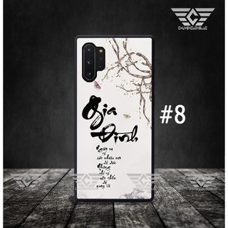 Ốp lưng SAMSUNG NOTE 10 - NOTE 10 PLUS Thư pháp bằng kính
