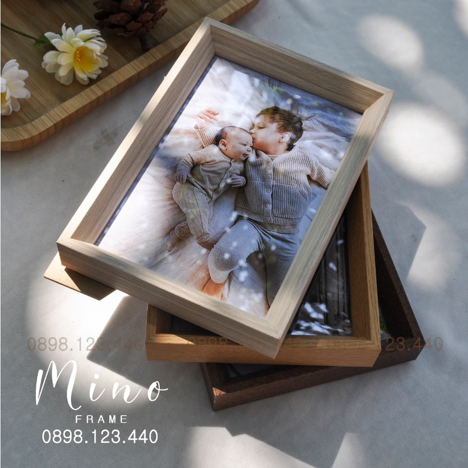 Khung Ảnh Gỗ Nhiều Kích Thước Trang Trí Phòng Khách, Phòng Ngủ Mino Frame KH13B