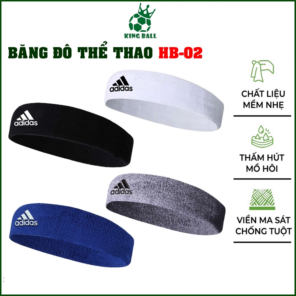 Băng Đô Thể Thao Nam Nữ Headband Thấm Chặn Mồ Hôi Băng Trán Tập Gym Bóng Chuyền Bóng Rổ Tennis Cầu lông Chạy Bộ Bóng Đá