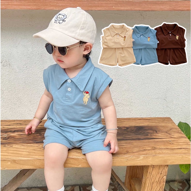 Set Áo Thun Tay Ngắn & Quần Short Cho Bé Trai