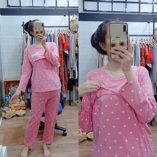 Bộ pink bầu và sau sinh cho con bú dài