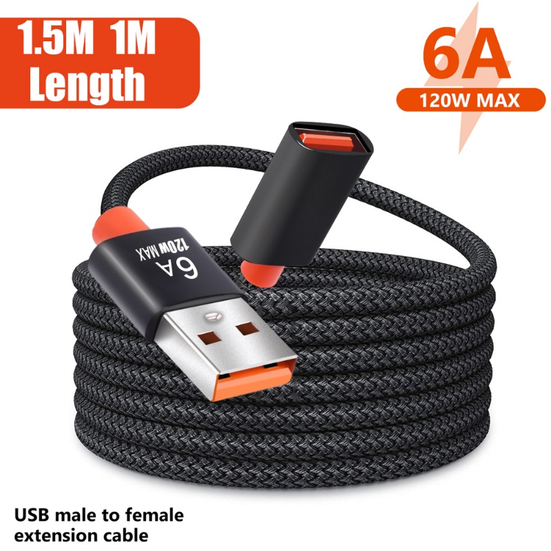 Cáp Truyền Dữ Liệu Tốc Độ Cao USB 3.0 Male-To-Female 6A Dài 1 / 1.5m Chất Lượng Cao