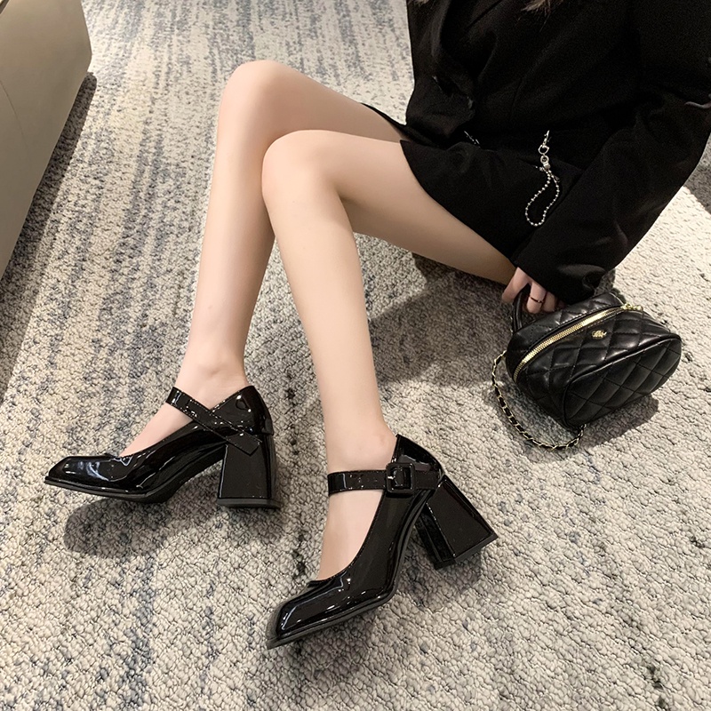 Giày Cao Gót Phong Cách retro Pháp Cho Nữ