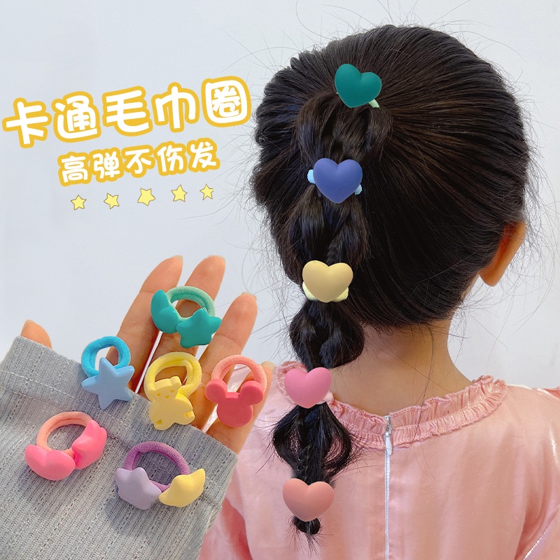 Dây Buộc Tóc Cao Su Co Giãn Thời Trang Cho Bé Gái