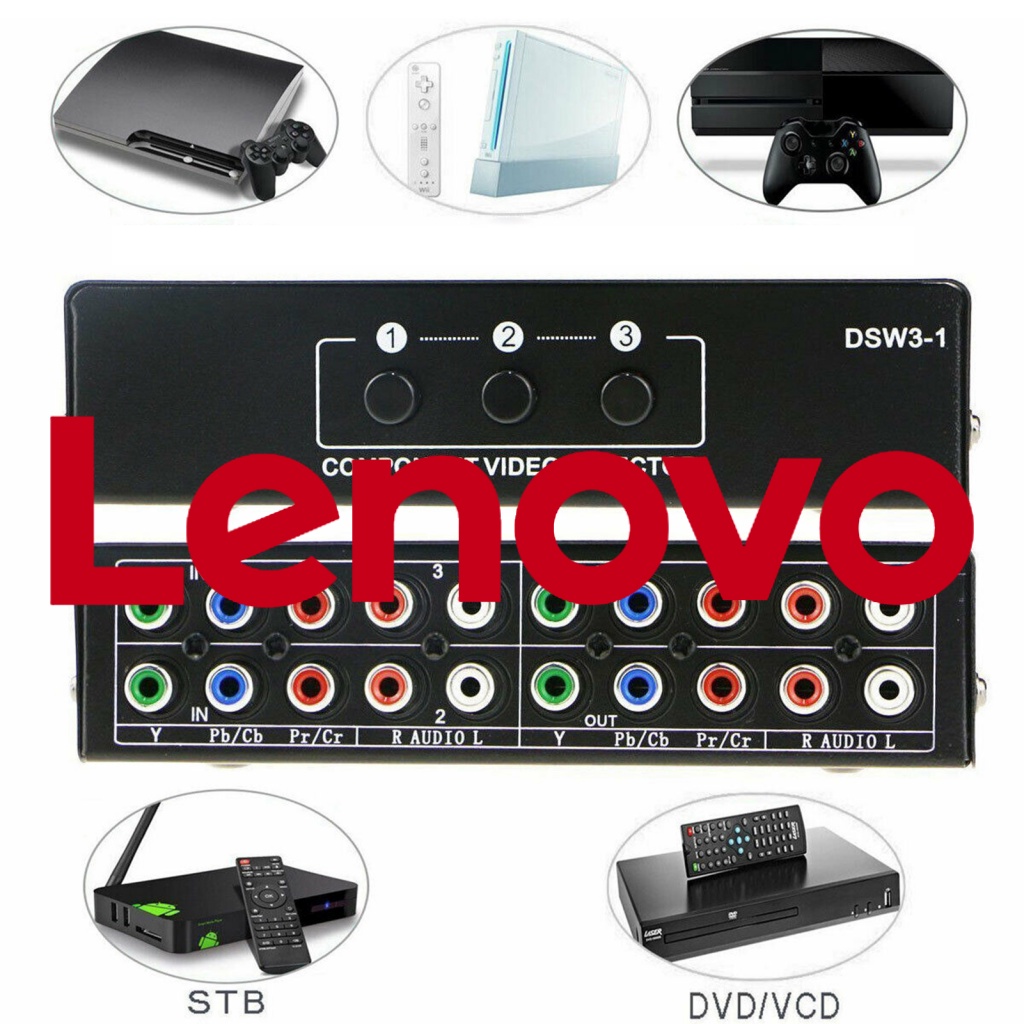 Bộ Chuyển Đổi Tín Hiệu Video 5 RCA 3 Chiều Ypbpr Chuyên Dụng Cho Gia Đình