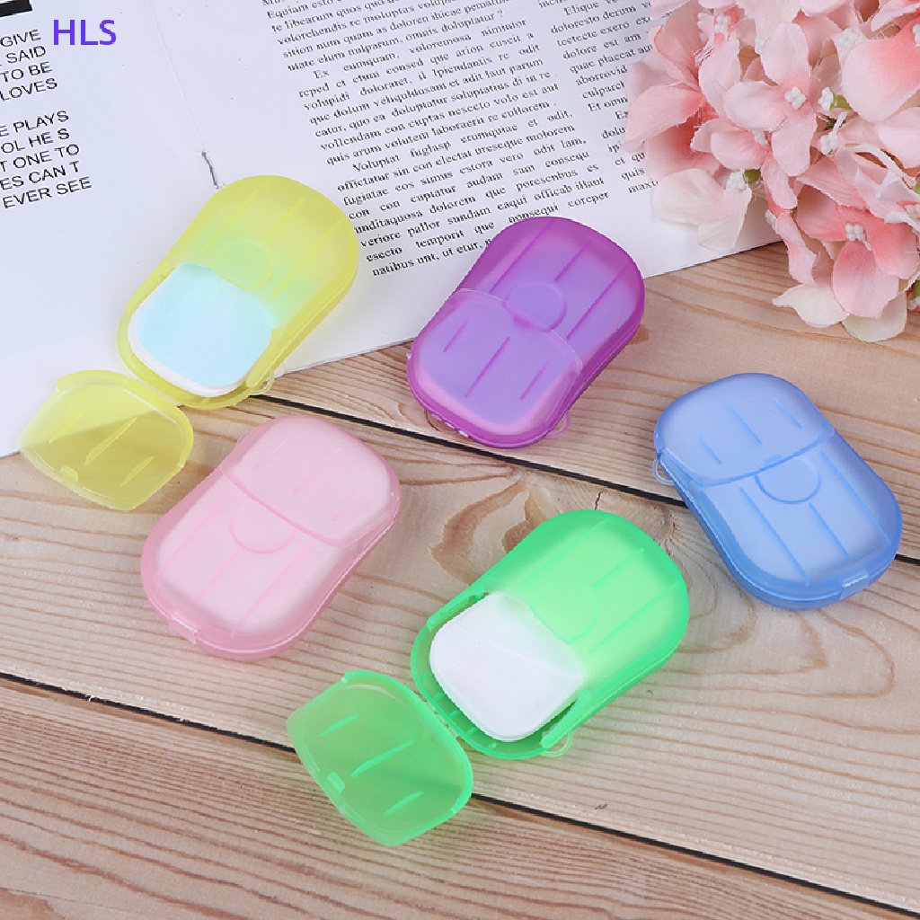Hộp 20 Miếng Xà Phòng Giấy Mini Dùng Một Lần Tiện Dụng