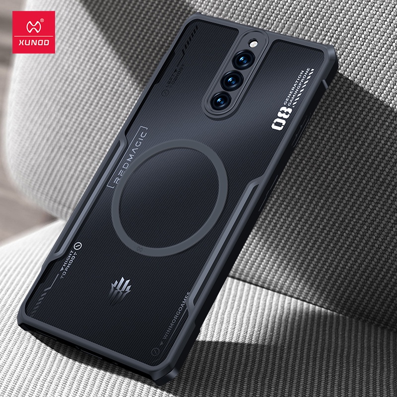 ZTE Nubia Red Magic 8 Pro Plus Ốp Điện Thoại Nam Châm XUNDD Vỏ Bảo Vệ Chống Sốc Túi Khí Ốp Lưng Trong Suốt Cho Red Magic 8 Pro +