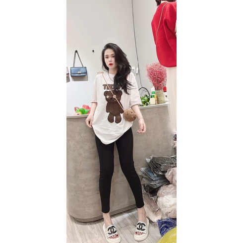 Set áo gấu TED + quần legging dài TTS866