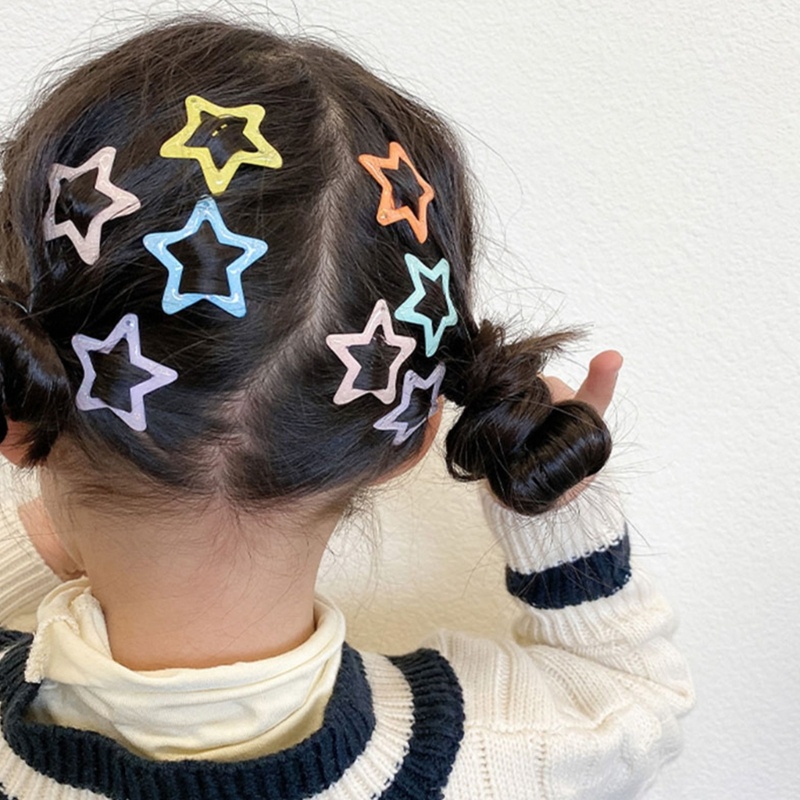 Set 10 / 12 Kẹp Tóc Nhiều Màu Sắc Thời Trang